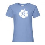 Tee-shirt coupe fille bleu - Ky Beauty