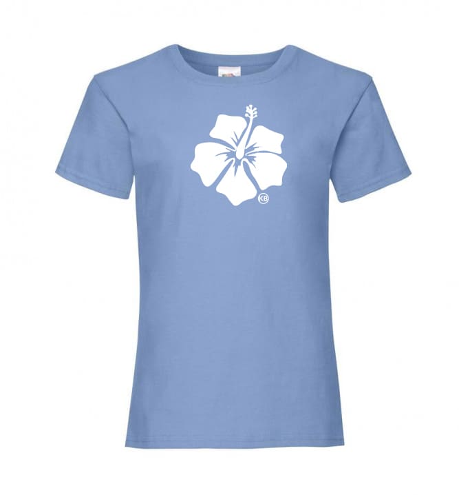 3- couleur Tee-shirt coupe fille bleu - Ky Beauty